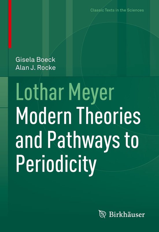 Classic Texts in the Sciences- Lothar Meyer - cover