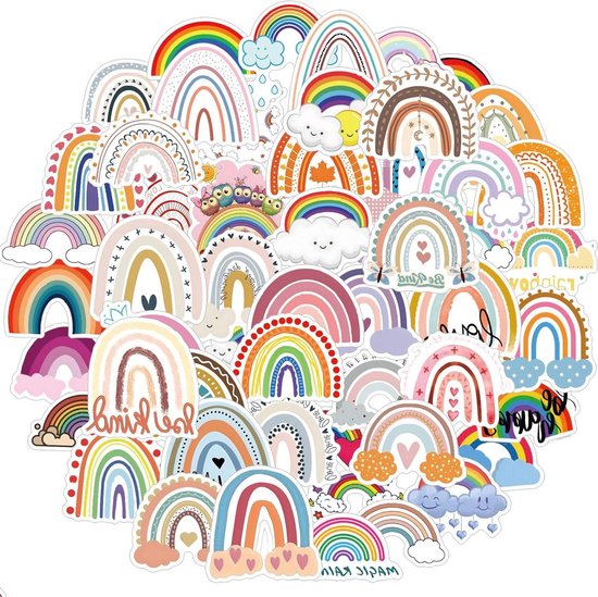 Stickers, 200 stuks, schattige neonstickerset, beloningsstickers voor school, leraren, beloningsstickers voor kinderen, waterdichte vinyl stickers voor laptop, scrapbook, journal, skateboard, MacBook