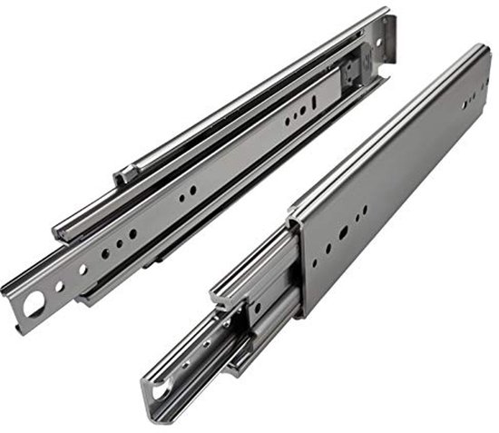1 Paar (2 stuk) Volledig uitschuifbaar Ladegeleider KV2 35 H45 L350 NF Lengte 350 mm Draagkracht