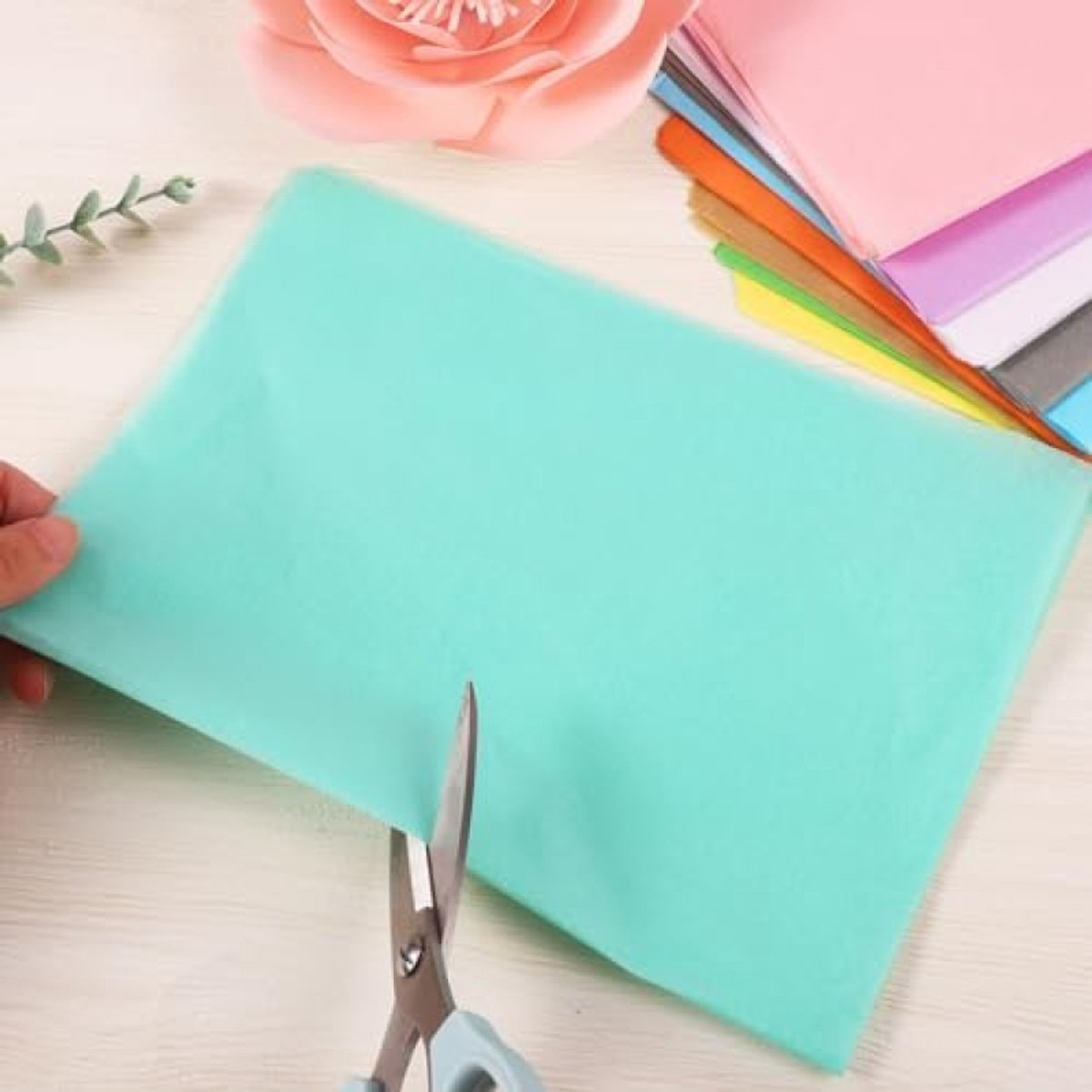 NEBURORA Set van 60 vellen zijdepapier, gesorteerd blauw cadeaupapier, 3 kleuren voor zelfgemaakte geschenkverpakkingen, Pasen, babyshower