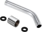 Inovra Plus - Tube d'extension de Douche , filetage G1/2, bras d'extension en acier inoxydable, tube d'extension pour tige de douchette, Accessoires de vêtements pour bébé de salle de bain