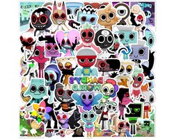 Allecto Plus - Stickers Set van 50 stuks Dandys World Figuren - Waterdichte Vinyl Sticker Decals voor Laptop, Telefoon, Auto - Tieners, Fans, Kinderen, Jongens - Skateboard Decoratie去Waterflessen