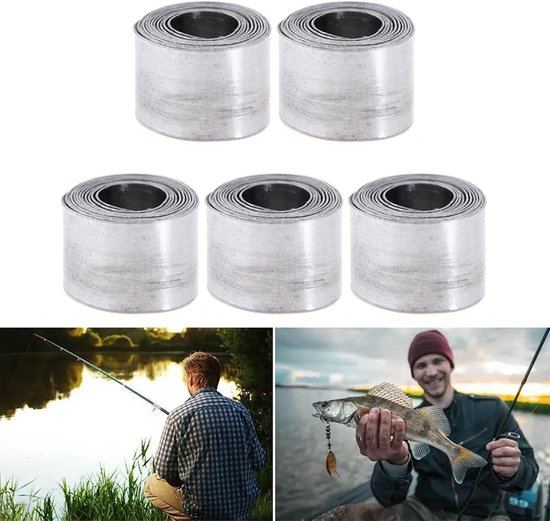 Zachte loodrol - vissersuitrusting, loodband - visaccessoires, loodplaatrol - loodgewicht, hoge zuiverheid loodplaat, draagbare loodplaat, 5 rollen 0.6mm Tokaneit — afbeelding 5
