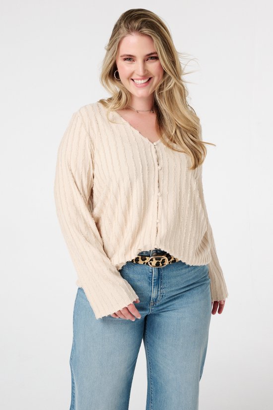 MS Mode Top Top met franje structuur