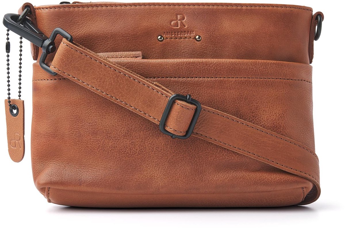 dR Amsterdam Schoudertas | Schoudertas dames | Crossbody tas dames | Handtassen dames | Leren schoudertas | 933655