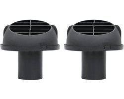 JGS Premium - Luchtuitlaat 42 mm 2 stuks voor staande verwarming - Draaibare paddenstoelkop