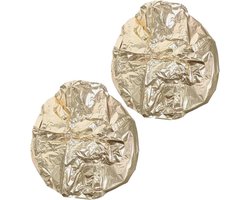Allecto Premium - 2 stuks aluminiumfoliekapjes voor permanent, thermisch kapje, verzorgend en waterdicht, douchemuts voor lang haar, hot head cap, diepe conditioning in roségoud