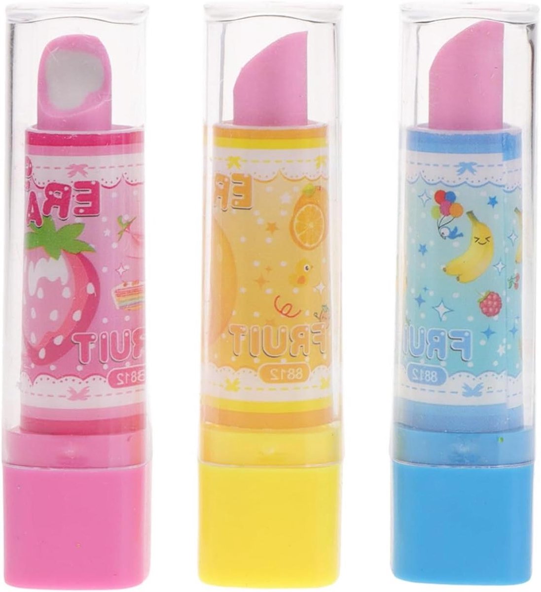 - Fruit Patroon Grappige Gum voor Kinderen en Studenten - Schoolbenodigdheden