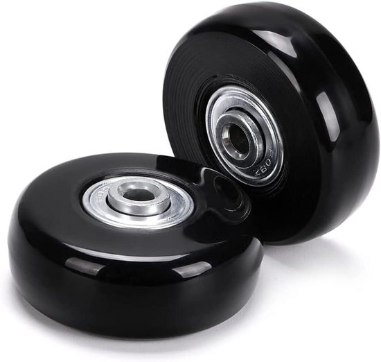 Bagage Koffer Wielen, 2 Stuks PVC Reservewielen Voor Bagage, Wielen Met Spinning Wielen Zwart Negro Rechte Radgrose 108 103 Cm