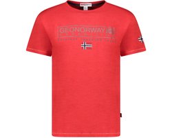 Geographical Norway - Heren Tee SS Jasic Shirt - Rood - Maat XL