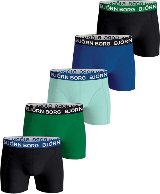 Björn Borg Cotton Stretch Heren Boxers (5-pack) - Multicolour - Maat M