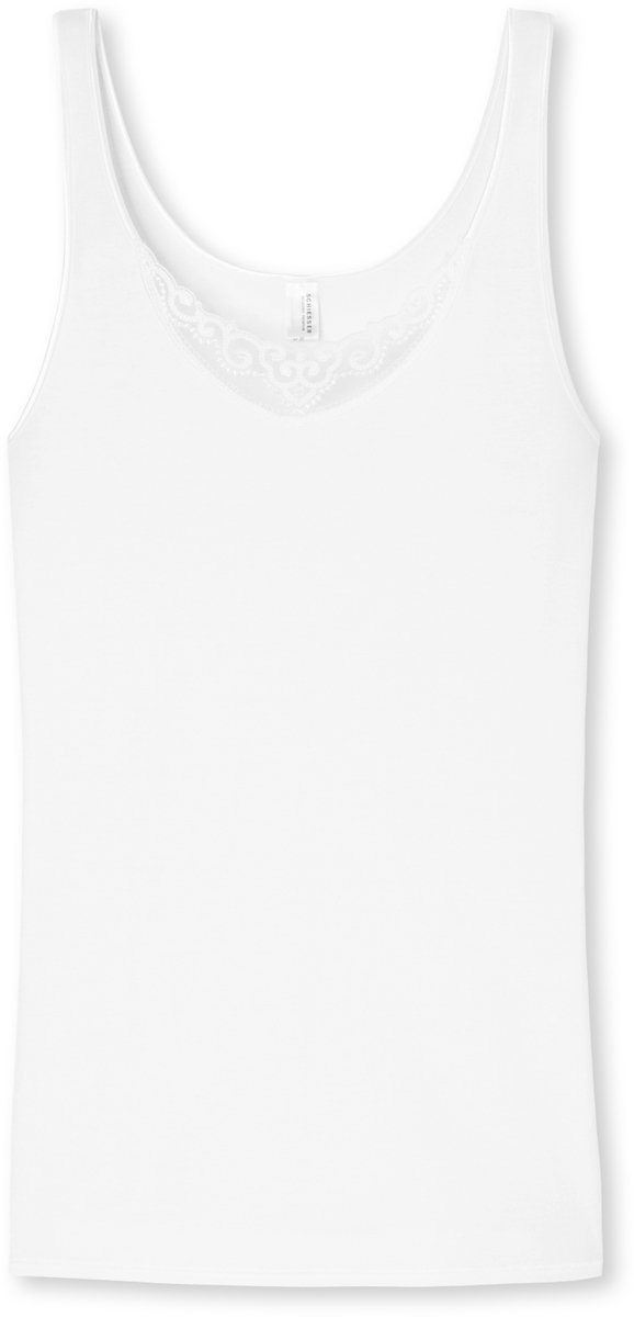 SCHIESSER selected! premium singlet (1-pack) - dames hemd wit