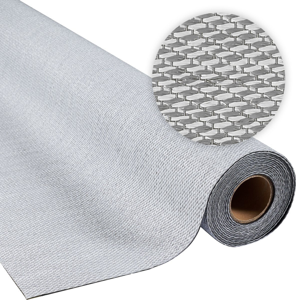 Storesdeco - Vinylvloer, kamerbreed tapijt, grijs 200x350 cm