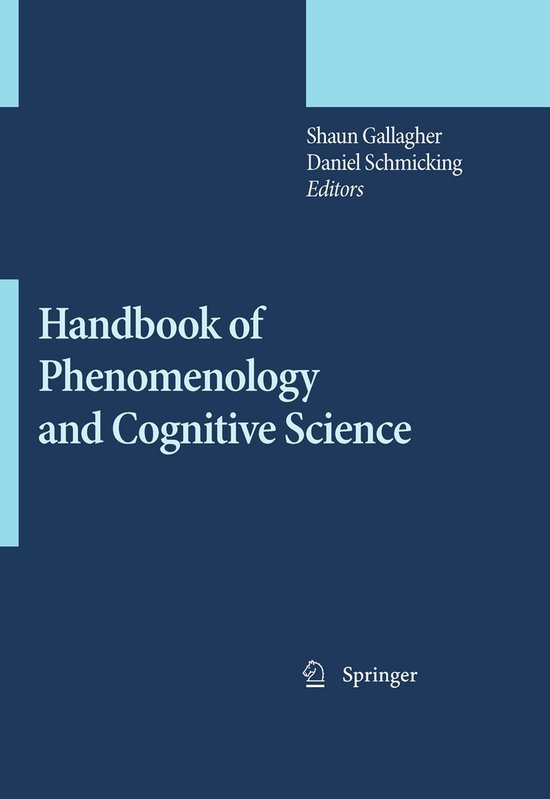 Handbook of Phenomenology and Cognitive Science - cover