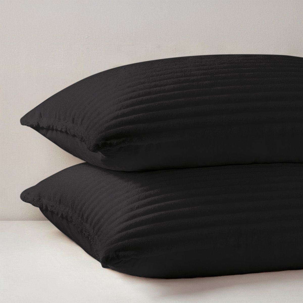 Zydante Dekbedovertrek Set 200x220 cm - Teddy Rib - Dekbedhoes met 2 Kussenslopen - Vulcan