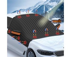 Zeynomax - Magnetische Opvouwbare Voorruitafdekking voor Winter Vorstbescherming - Sneeuw en Vorst - Geschikt voor de Meeste Voertuigen