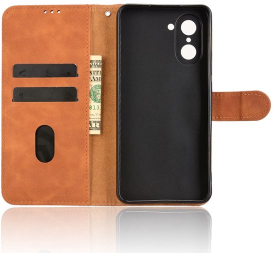 Étui Coverup - Compatible avec OnePlus Nord CE5 - Étui Coverup Book - Marron