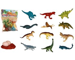 Dino's met accessoires in zak 17-delig