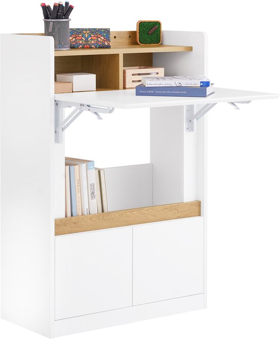 FSR177-H-W Smalle Schoenenkast met 3 Kleppen – Modern Entree Sch