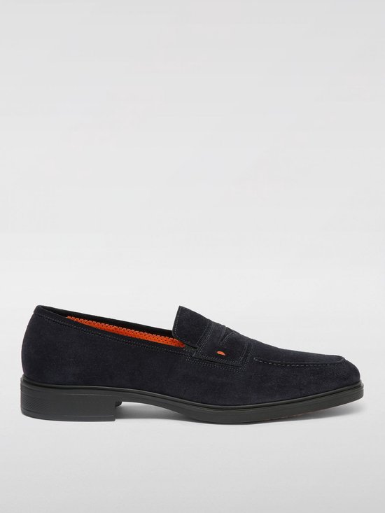 Suede Penny Loafers Casual Style - Blue