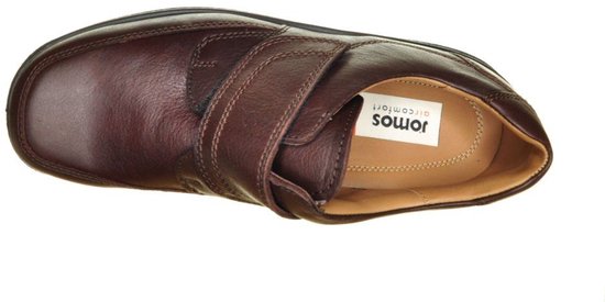 Jomos Gesloten Bruine Herenschoen Velcro maat 44