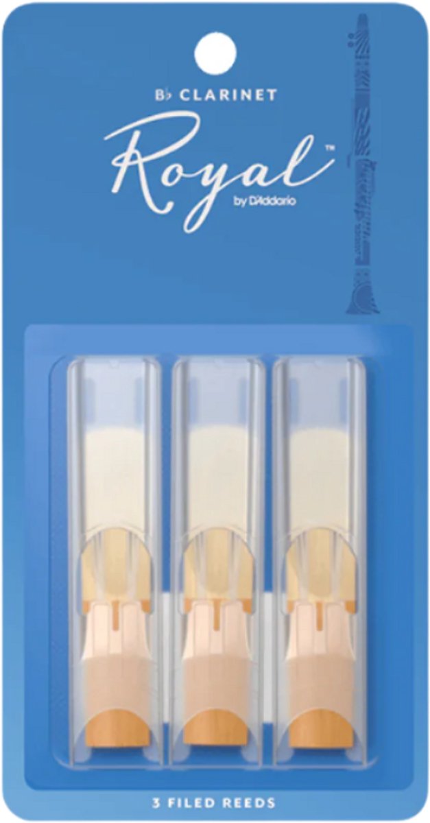 D'Addario Woodwinds 2 Royal Klarinet 3-Pack
