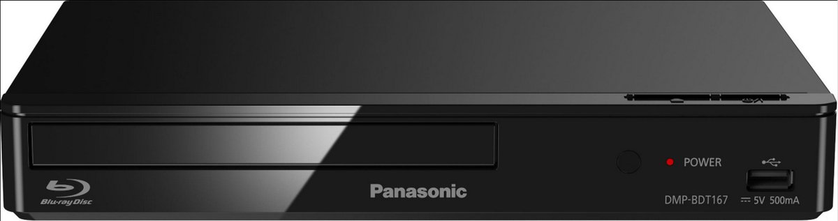 Panasonic DMP-BDT167EF - DVD/Blu-ray-speler - 3D - Zwart