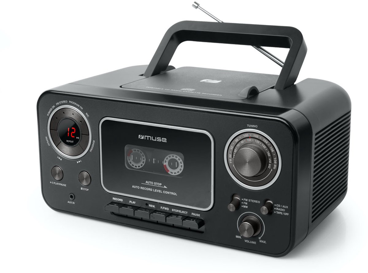 Muse M-182 RDC - Draagbare Radio/CD/Cassette speler