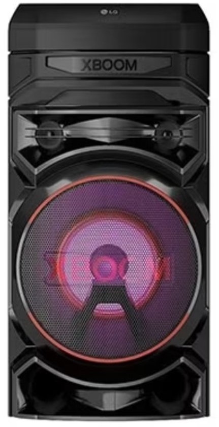 LG XBOOM RNC5 zwarte party speaker Bluetooth 8 inch woofer DJ karaoke 2.0 audio USB FM-radio