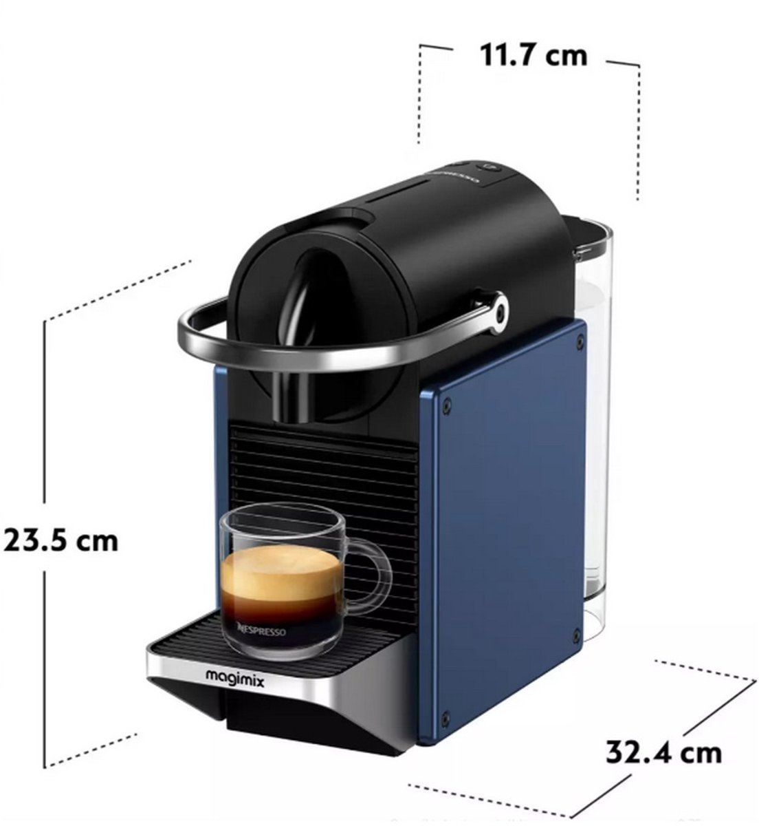 De'Longhi Nespresso Pixie EN127.BL - Koffiecupmachine - Blauw thumbnail 7