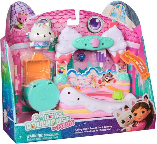 Gabby’s Poppenhuis De Film – Cakey Cat’s Zoete Balkon met Speelfiguur & Accessoires