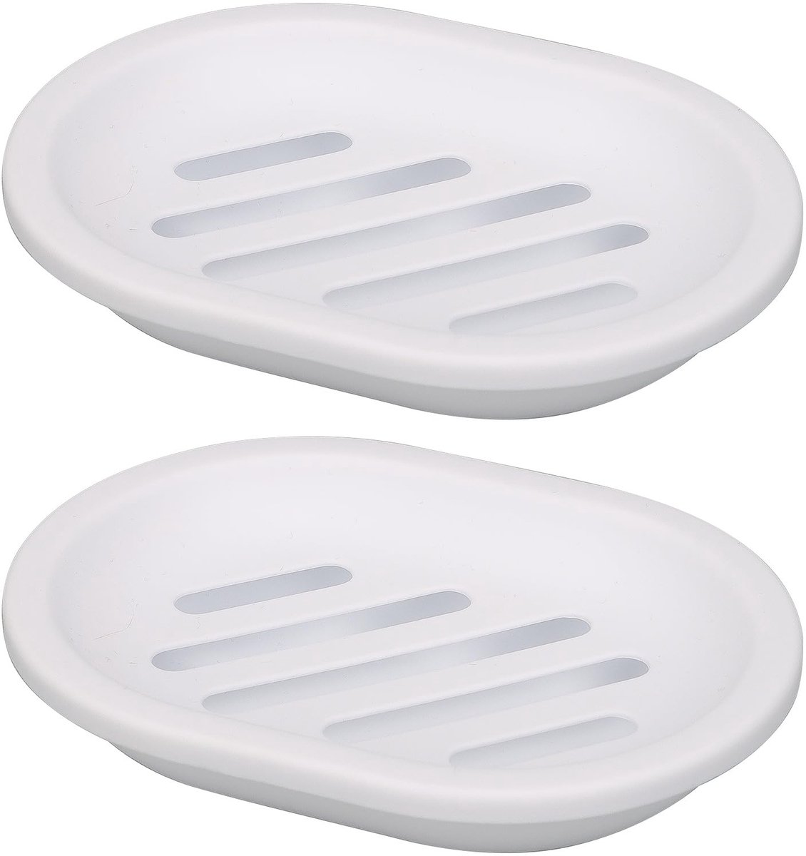 Ibenzoa® Set van Twee Handige Zeepbakjes voor Badkamer en Keuken - Houdt Zeep Droog en Schoon
