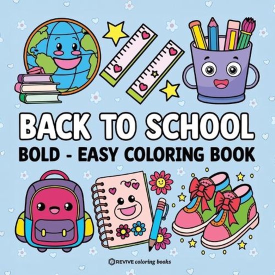 Bold & Easy Stress Relief Coloring Books- Bold & Easy Back t ... - cover