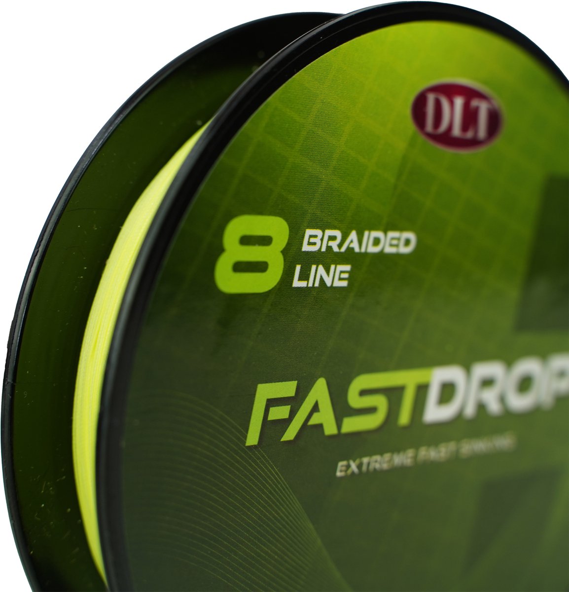 DLT FastDrop 8-Braid - Sinking - 200m - 0.14mm - Yellow - 10kg - Gevlochten Vislijn