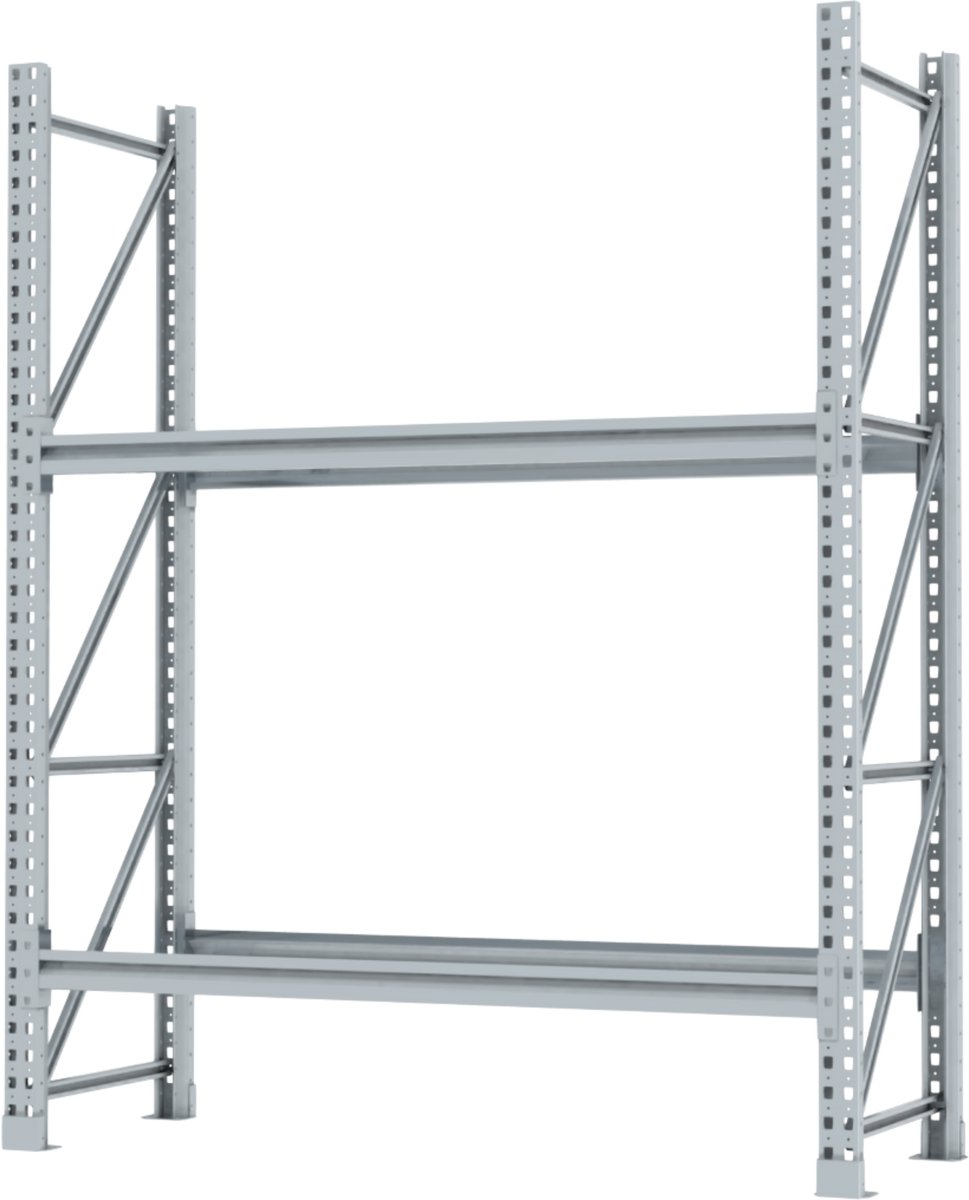 Povag Bandenstelling - Bandenrek - 200x164x60 cm - 600 kg per legniveau - 2 legniveaus - Gegalvaniseerd staal