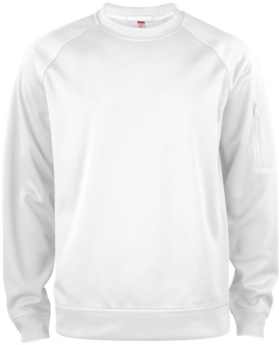 Clique Basic Active Roundneck 021010 - Wit - XXL