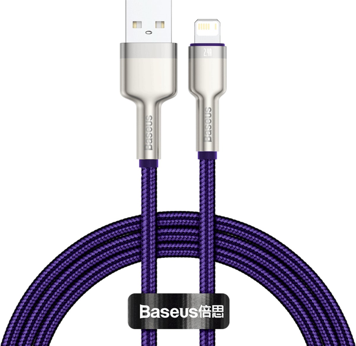 Baseus Usb-Kabel Lightning 2.4A Voor Apple Iphone 12 13 1M Snelle Kabel