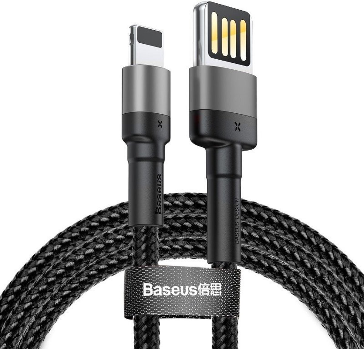 Baseus Lightning Kabel 1.5A Usb Voor Iphone 2M Dubbelzijdig Snel