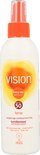 Vision spray met SPF 50, langdurige zonnebescherming, met rode dop.