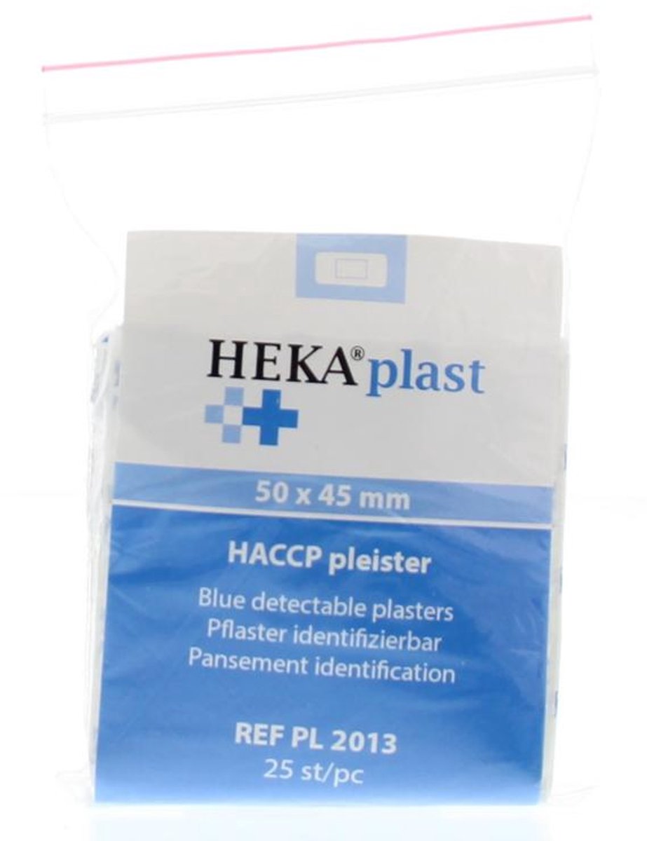 Goedkoopste Heka HACCP pleisters blauw 50 x 45mm 25 Stuks