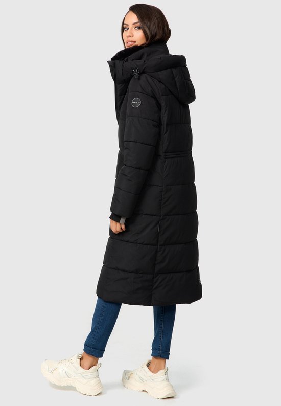 Warm & Waterafstotend Marikoo ZURARAA - Winterjas Dames - Volwassen - Capuchon - Zwart - XS