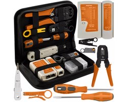 Bigstren Netwerkset XXL – RJ45/RJ11 Tester & Gereedschap