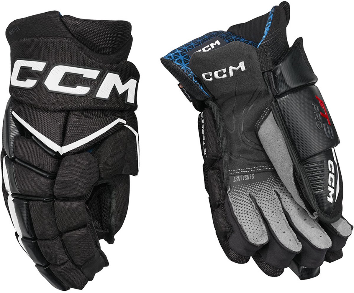 CCM - Jetspeed Ft8 Pro Ijshockeyhandschoenen - Junior - Zwart/wit - 11