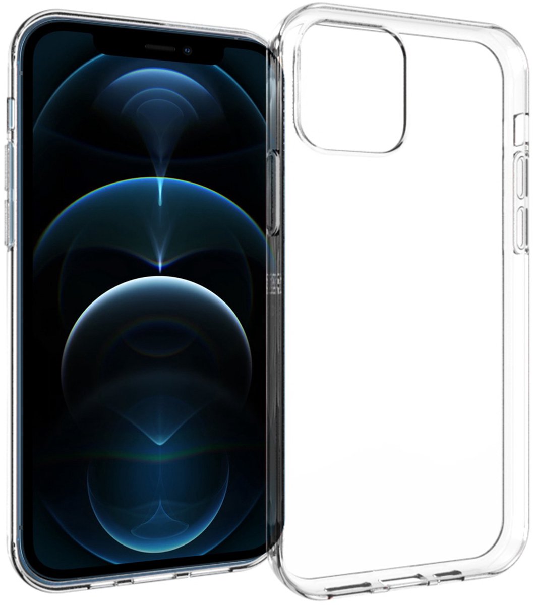 iPhone 12 Hoesje Shock Proof - iPhone 12 Pro Hoesje voor Apple - Accezz Clear Back Cover