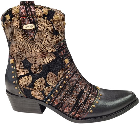 Laura Vita Hicnio Zwarte Dames Cowboyboots - Zwart - 39
