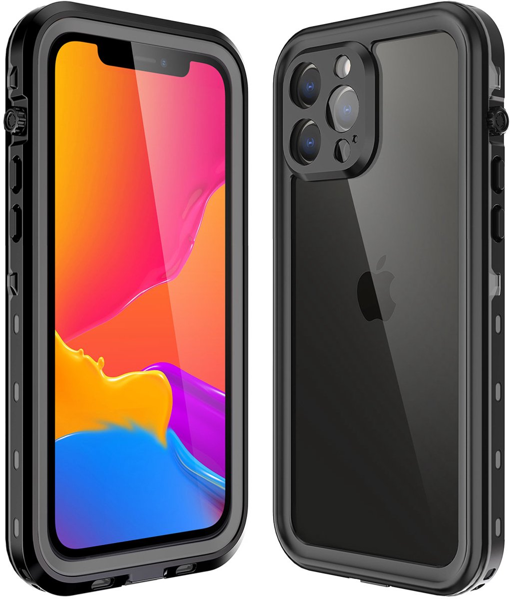Redpepper Dot Plus Waterproof Backcover geschikt voor Apple iPhone 13 Pro Max - Zwart