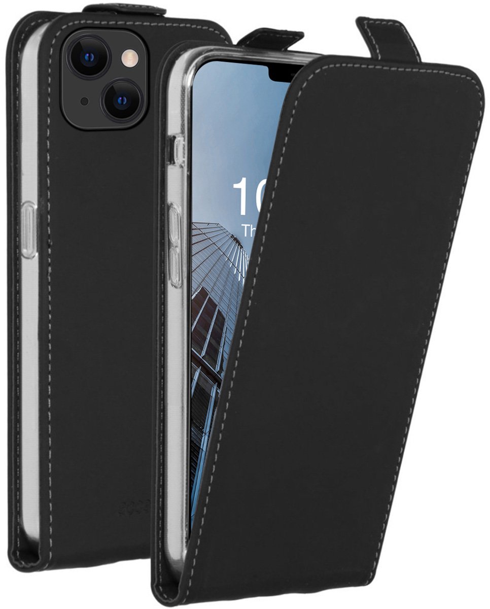 Accezz Flipcase iPhone 13 - Zwart