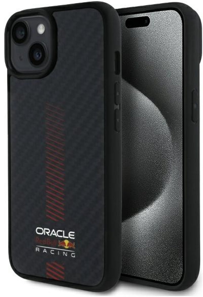 Red Bull Hardcase Voor Iphone 14 6.1 Voor Magsafe Carbon Fiber Power Bar