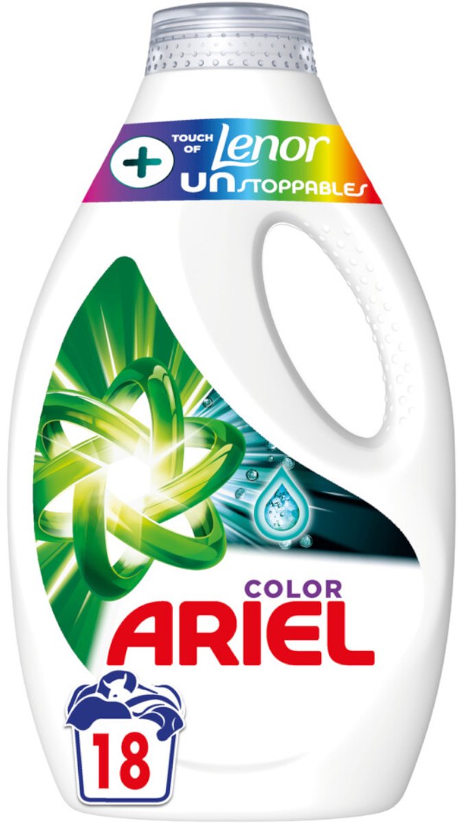 Goedkoopste Ariel Vloeibaar Wasmiddel Touch Van Lenor Unstoppables 18 Wasbeurten 810 ml