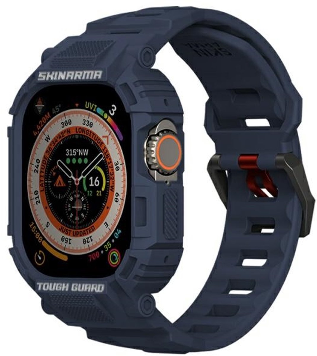 Skinarma Apple Watch Bandje 49Mm Mecha 2In1 Hoesje Met Beschermhoes